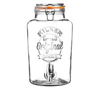 Kilner 0025405 clip Top Round Drinks Dispenser, 5 Litre
