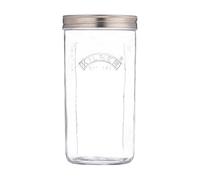 Kilner 1 Litre Fermentation Jar Set Wide Mouth Glass Jar with Silicone Valve Lid, Ceramic Weights & Recipe Booklet, Ideal for Small Batch Fermentation