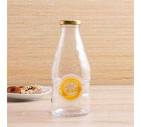 Kilner 1 Pint Milk Bottles 20oz - Set of 9 - Vintage School Style Glass Milk Bottle for Retro Drinks