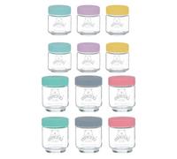 Kilner 12-Piece Kids Glass Jar Bundle (6 X 110Ml & 6 X 190Ml)