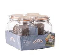 Kilner 2 Lt Square Clip Top Jar - (Pack 4)
