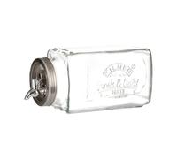 Kilner 3 Litre Glass Fridge Drinks Dispenser SpaceSaving Design with Measur
