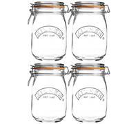 Kilner 4pcs 1 Litre Vintage Glass Clip Top Airtight Preserve Jar Food Storage