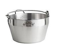 Kilner 8 Litre Stainless Steel Preserving Pan with Encapsulated Base Ideal for Jam, Chutneys, Soups and Stews