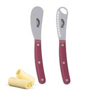 Kilner Butter Knife Set | 2-Piece Butter Spreader & Curling Tooling Knife, Stainless Steel Blades, Decorative Butter Curls & Smooth Spreading, Gift Boxed