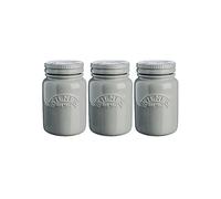 Kilner Ceramic Push Top Set of 3 Jars Morn Mist