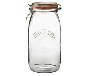 Kilner Clip Top Glass Preserve Jar Durable Air Tight Jam Spice Mason - 3000ml