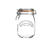 Kilner Preserve Glass Jar 1 Litre Clip-Top Round Airtight Storage