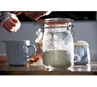 Kilner Preserve Glass Jar 1 Litre Clip-Top Round Airtight Storage