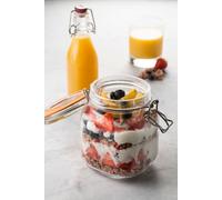Kilner Square Clip Top Jar, Size 1 Litre