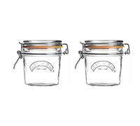12 x Kilner Clip Top Glass Food Storage Jar Canister Preserver Round 0.35 Litre