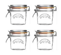 12 x Kilner Clip Top Glass Food Storage Jar Canister Preserver Round 0.35 Litre