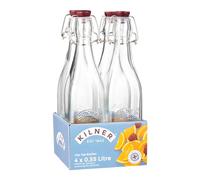 Kilner Clip Top Square Bottle 0.55 Litre Tray of 4