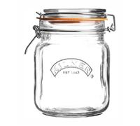 Clip Top Square Jar Kilner 1 Litre Preserve Pickle Store Jam Ferment Storage