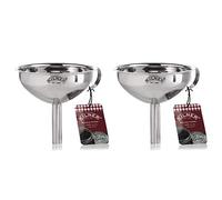 Kilner Durable Stainless Steel Straining Funnel Silver (Pack of 2)