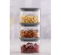 Kilner Fresh Storage 0.5L Square Jar Set Of 3 Print