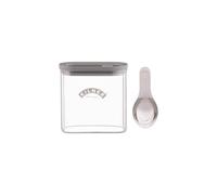 Kilner Fresh Storage Bulk Spice Jar 700ml Glass Food Container with Silicone Valve Lid | Airtight, Stackable Design with Integrated Measuring Spoon | Ideal for Spices, Herbs and Seasoning