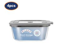 Kilner Fresh Storage Container 800ml Glass Airtight Leakproof Food Leftovers 2pc