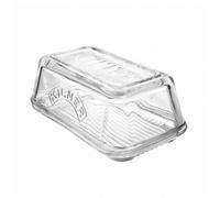 Kilner Glass Butter Dish With Lid Embossed Logo Fits a 250g Block Of Butter