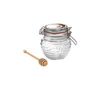 Kilner Glass Honey Pot with Dipper 0.4 Litre (400 ml) Airtight Storage Jar for Honey Treacle Syrup