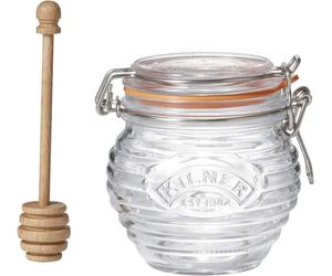 Kilner Glass Honey Pot with Wooden Dipper 0.4 Litre / 13.5 US fl oz