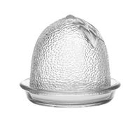 Kilner Glass Lemon Keeper, Transparent, Airtight | Glass fruit & vegetable storage container with lemon-shaped design & airtight silicone seal