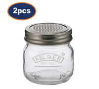 Kilner Glass Storage Jar & Fine Grater 250Ml Food Garlic Ginger Kitchen Tool 2Pc