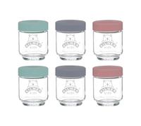 Kilner 0025.017 Set of 6 Kids Jars 190ml, Glass