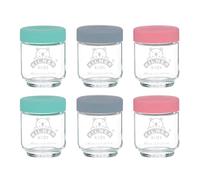 Kilner Kids Jar Set of 6 Glass Batch Cooking Purees Airtight Storage 190ml Home