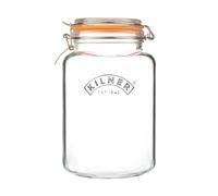 Kilner Kilner square clip top jar Clear stainless steel, 3 L