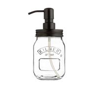 Kilner Liquid Soap & Lotion Dispenser 500ml Glass Jar with Stainless Steel Pump - Durable, Perfect for Kitchen and Bathroom Use