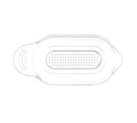 Kilner Multi-Purpose Grater Versatile Hand Grater for Garlic, Fruits & Baby Food Puree Oval Design with Juice Collection Trough Easy Pour Lip Dishwasher Safe