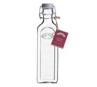 Kilner New Clip Top Glass Bottle 0.6L - Airtight Storage Bottle With Silicone Seal - Oil Infuser - Sauce & Dressing Bottle