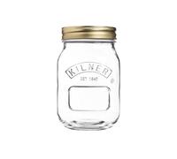 Kilner Preserve Jar 0.5L (500ml) Round Glass Screw Top Lid Preservation Storage Jar for Jams Chutneys Small Pickled Fruits (Pack of 6)