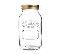 Kilner Preserve Jar 1L (1000ml) Round Glass Screw Top Lid Preservation