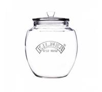 Kilner Universal Jar Push-Top Lid 0.85 Litre Glass Food Container with Silicone Seal Airtight Kitchen Storage for Tea Coffee Sugar and Pantry Essentials