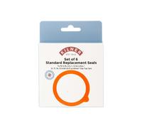 Kilner Replacement Rubber Seals Pack of 6 Airtight Food-Safe Seals for
