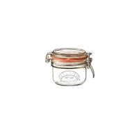 Kilner Round Clip Top Jar 0.125 Litre Airtight Glass Storage Jar for Spices and Dry Foods, Reusable
