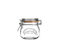 Kilner Round Clip Top Jar 0.5 Litre (500 ml) Airtight Glass Storage Jar for Preserving Jams Chutneys Dry Foods Reusable