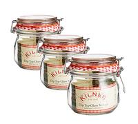 Kilner Round Clip Top Jar, 0.5 Litre Pack of 3 - 0025.490