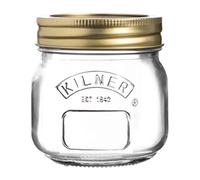 Kilner Preserve Jar 0.25L (250ml) Round Glass Screw Top Lid Preservation Storage Jar for Jams Jellies Chutneys