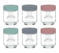 Kilner Screw Top Silicon Lids Babies Food Storage Healthy Purees 190ml 6Pack