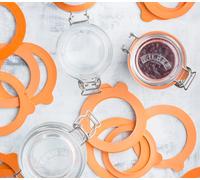 Kilner Rubber Jar Seals - Orange