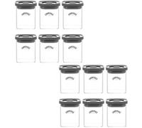 Kilner Set Of 12 Fresh Storage Square Spice Jar 160Ml - Clear
