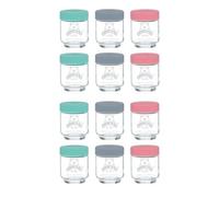 Kilner Set Of 12 Kids Glass Jar 190Ml