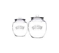 Rayware Kilner Set of 2 Universal Push-Top Lid Glass Jar - Clear Rayware Clear