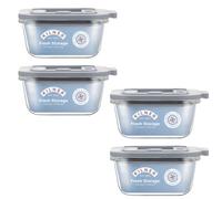 Kilner Set Of 4 Fresh Storage Square Jars 0.31 Litre - Clear