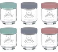 Kilner 0025.017 Set of 6 Kids Jars 190ml, Glass