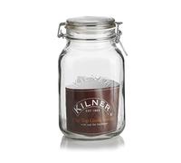 KILNER SQUARE 2 LITRE CLIPTOP JAR SET OF 6