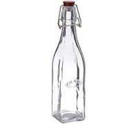 Kilner Square Clip Top Bottle, White, set of 1